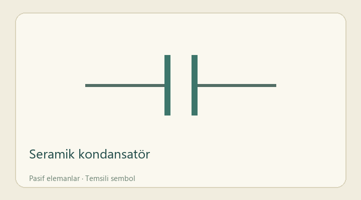 Seramik kondansatör — proje görseli