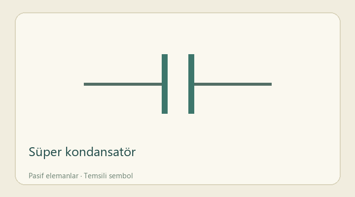 Süper kondansatör — proje görseli