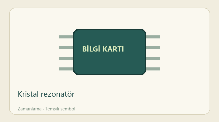 Kristal rezonatör — proje görseli