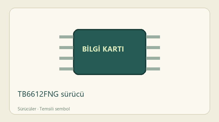 TB6612FNG sürücü — proje görseli