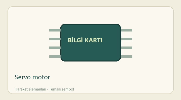 Servo motor — proje görseli
