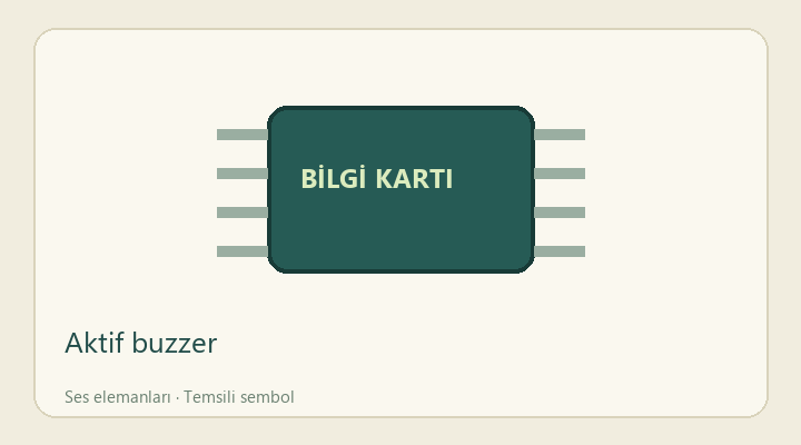 Aktif buzzer — proje görseli