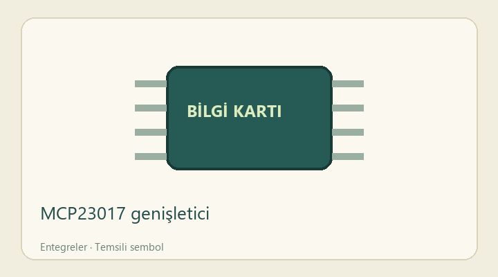 MCP23017 genişletici — proje görseli