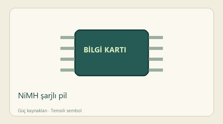 NiMH şarjlı pil — proje görseli