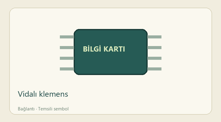 Vidalı klemens — proje görseli