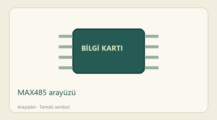 MAX485 arayüzü — proje görseli