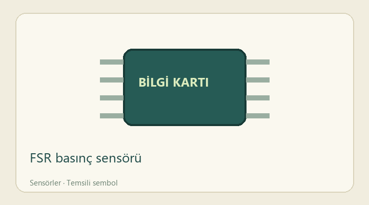 FSR basınç sensörü — proje görseli