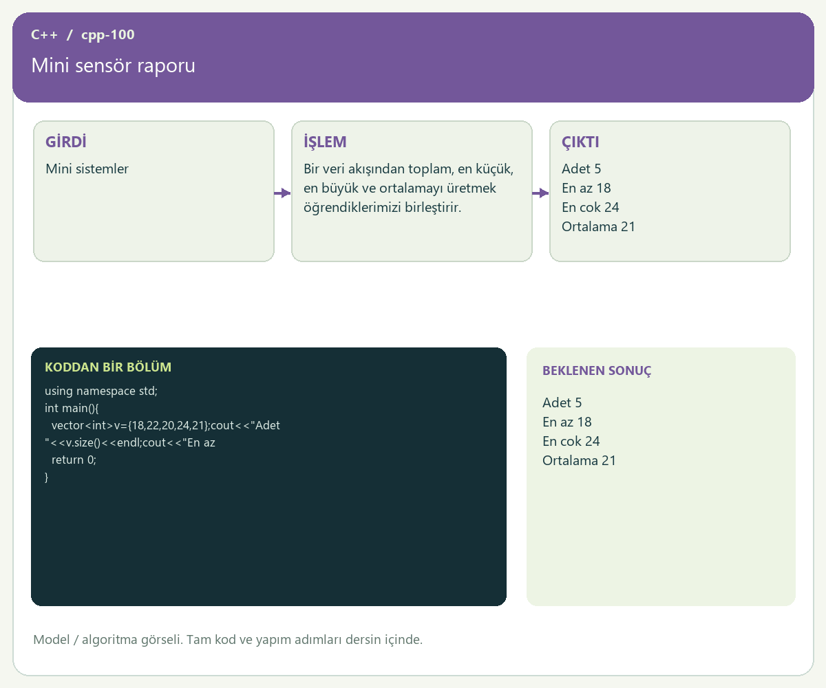 Mini sensör raporu — proje görseli